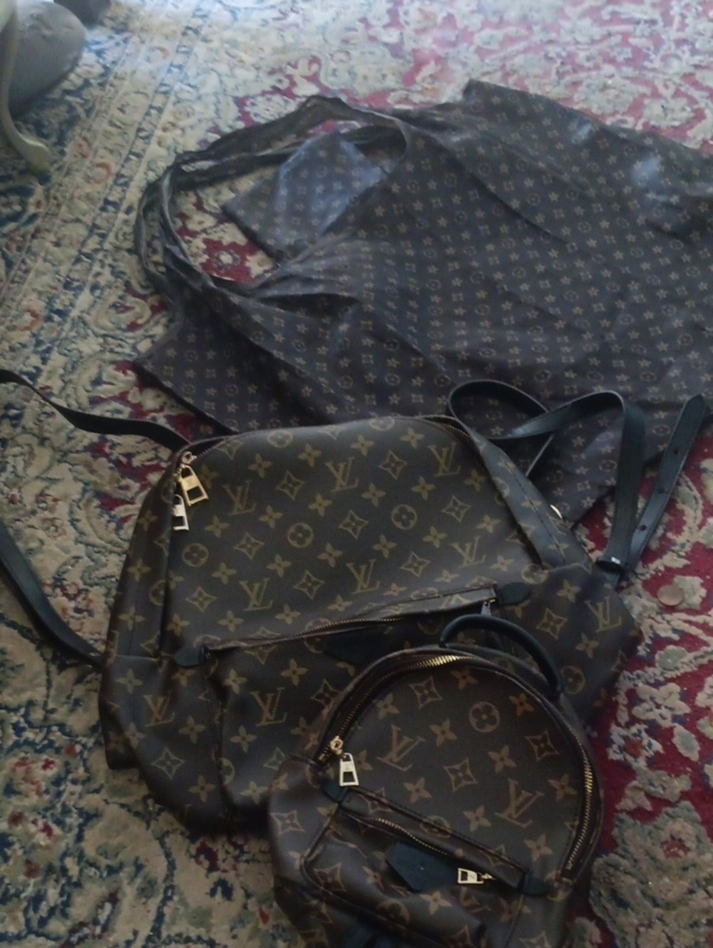 Louis Lot FUN 2 Backbacks,mini And Large dust bag